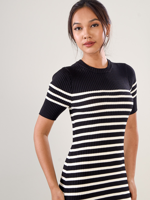 Striped Knit Dress