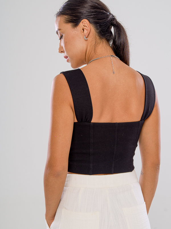 Strappy Sleeveless Crop Top