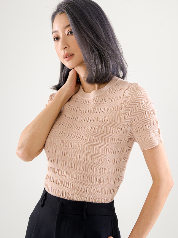 Short Sleeve Knit Top