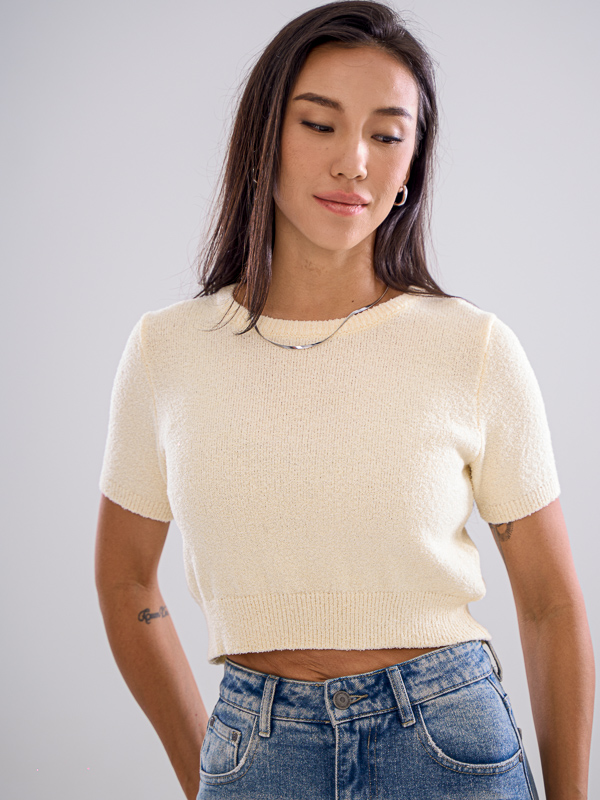 Round Neck Crop Top