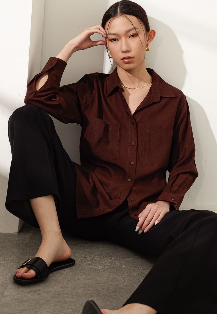 The Summer Shirt 2.0-Dark Brown