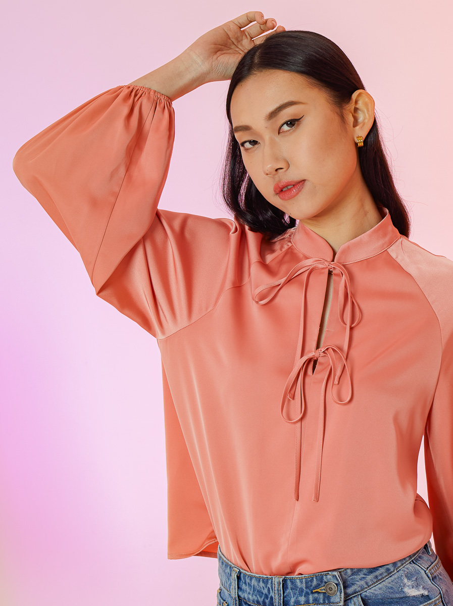 Mandarin Collar Blouse