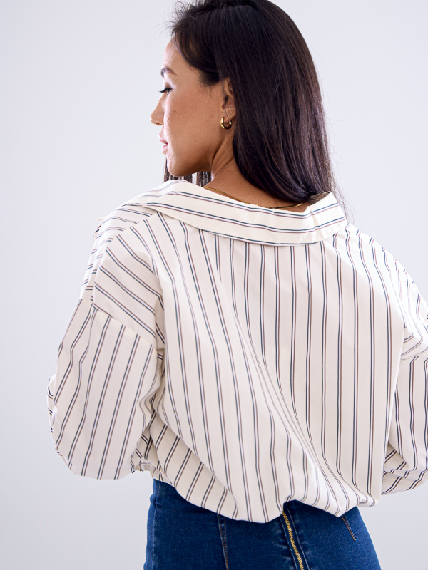 Long Sleeve Crop Blouse