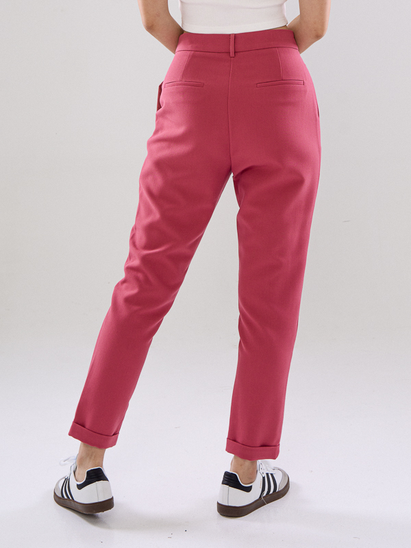 Chriselle Tailored Pants-Crimson