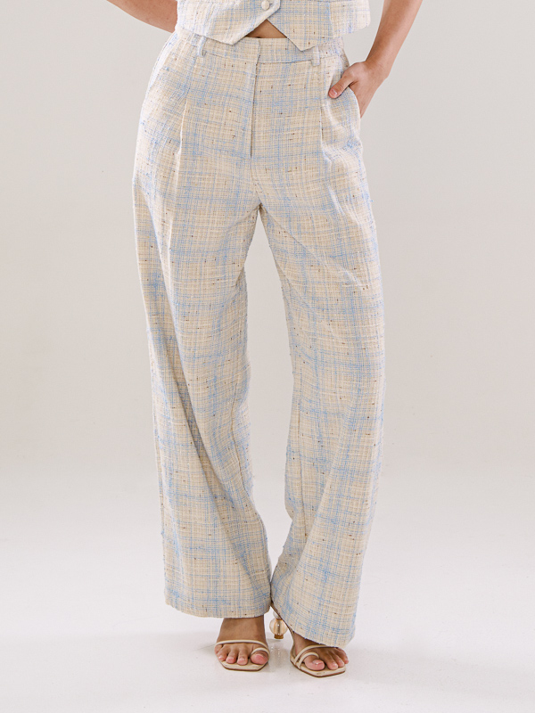 Textured Tweed Trousers