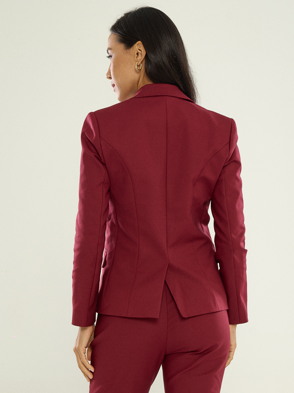 Power Suits Blazer-Maroon