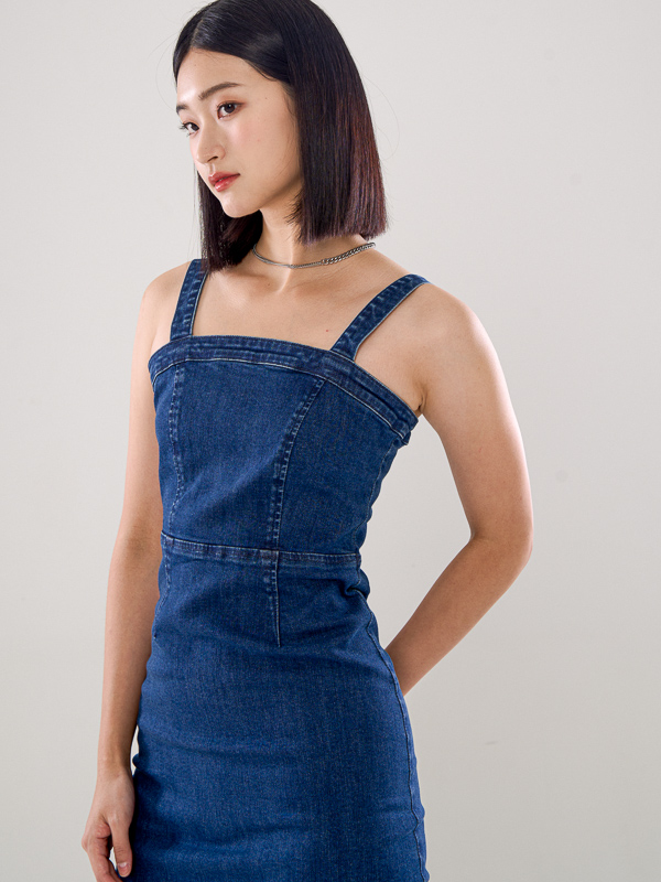 Denim Strappy Dress