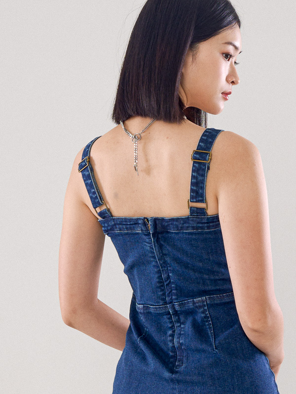 Denim Strappy Dress