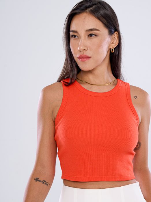 Padded Crop Tank Top