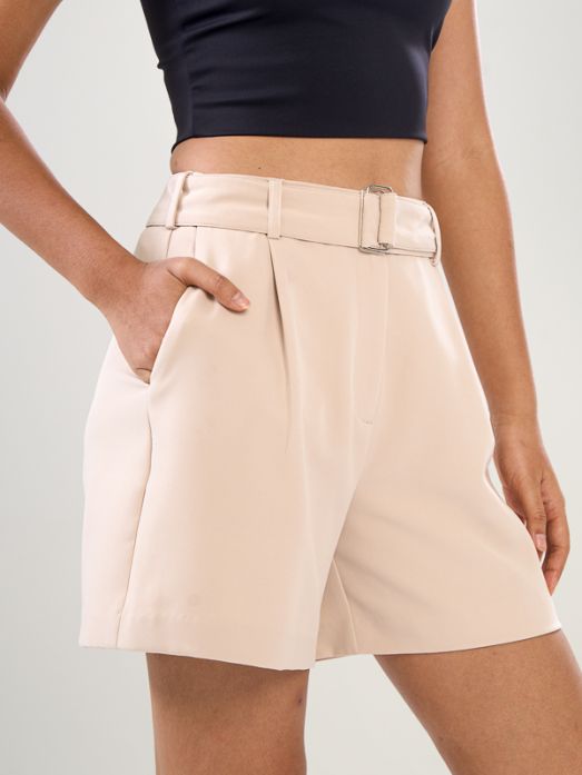 Belted Bermuda Shorts