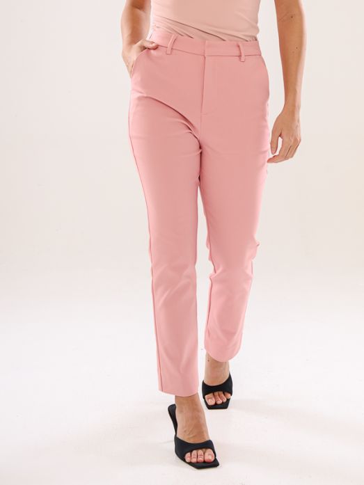 Power Suits High-Rise Pants-Pink