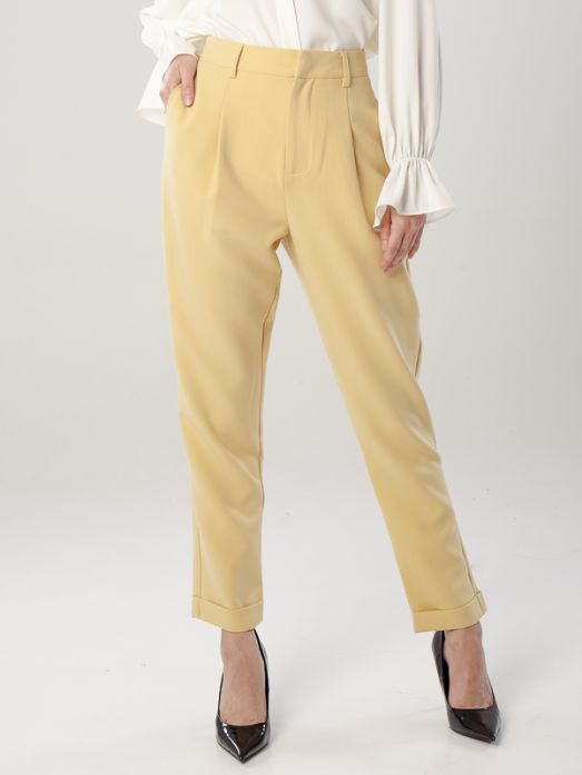 Chriselle Tailored Pants-Yellow