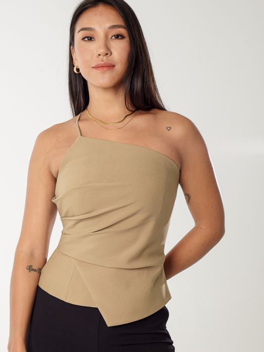 Asymmetric Bustier Top