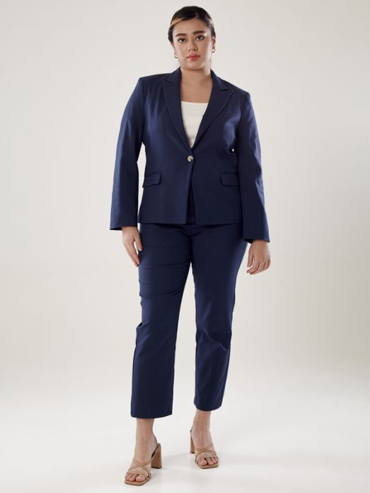 Power Suits Blazer-Navy