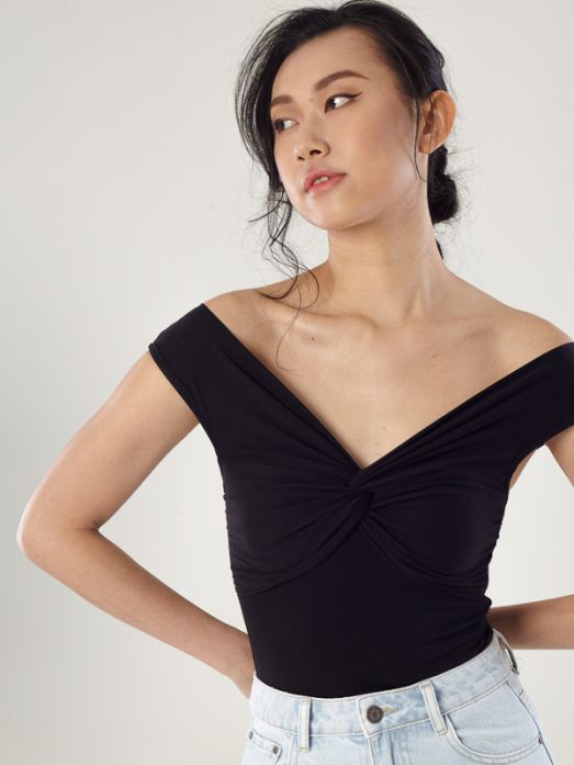 Twisted Off Shoulder Bodysuit