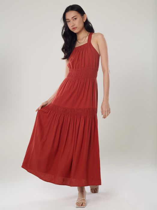 Linen Maxi Sleeveless Dress