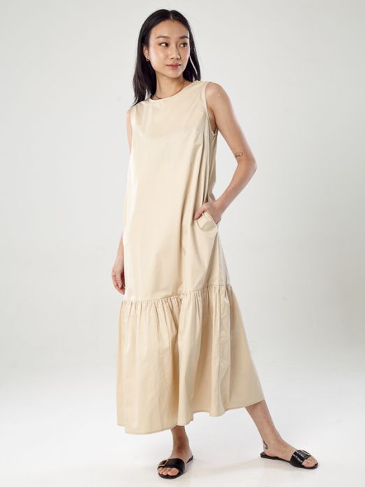 Sleeveless Ruched Dress