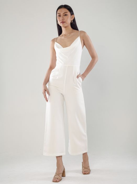 Cowl-Neck Jumpsuit