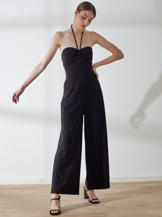 Crepe Halter Jumpsuit