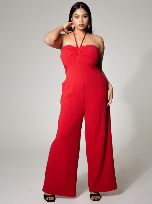 Crepe Halter Jumpsuit