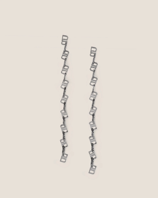 GUNG - Iconic Drift Silver Earrings