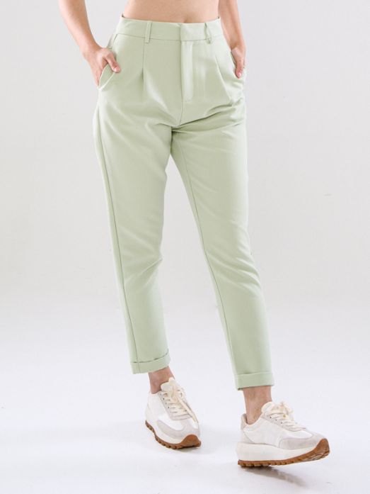 Chriselle Tailored Pants-Mint Green