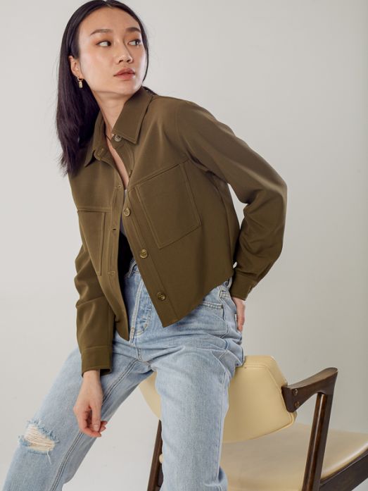 Relaxed Crop Jacket