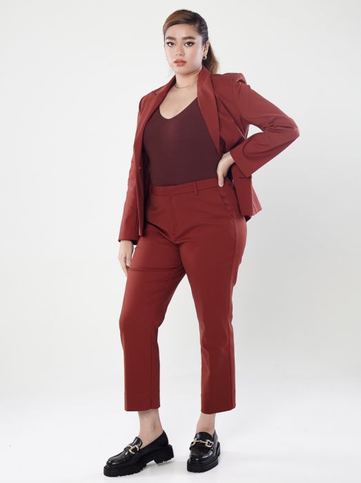 Power Suits Blazer - Resilient Red