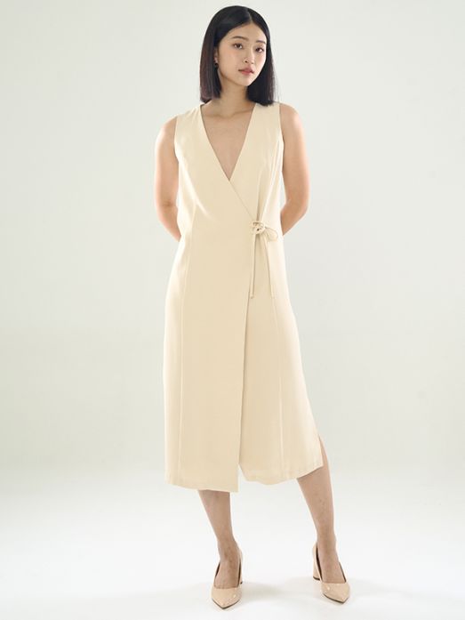 Sleeveless Wrap Dress