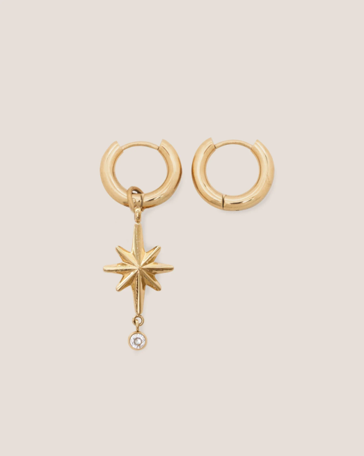 GUNG - Stardust Mini Gold Hoop Earrings