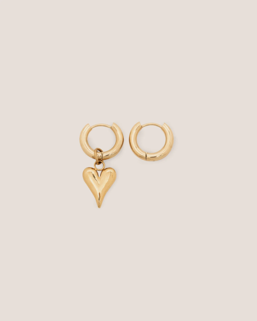 GUNG - Tesoro Love Mini Gold Hoop Earrings