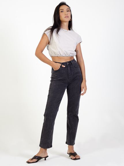 Linen Crop Top