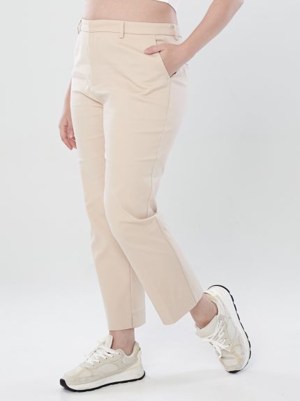 Power Suits High-Rise Pants-Sand