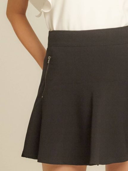 Flounce Mini Skirt