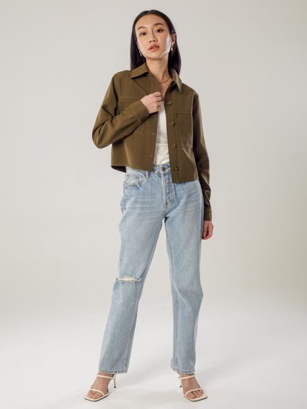 Relaxed Crop Jacket