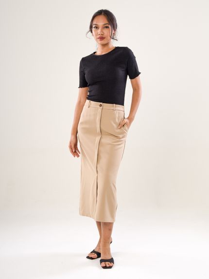 Midi Skirt With Pockets