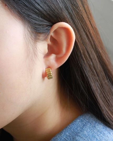 GUNG - Gaia Gold Hoop Earrings
