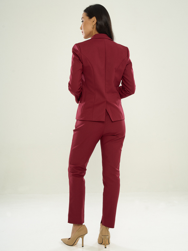 Power Suits Blazer-Maroon