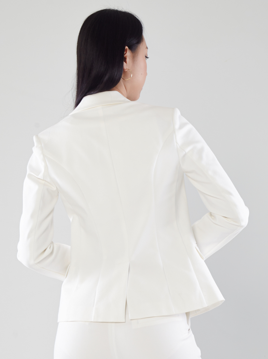 Power Suits Blazer-White