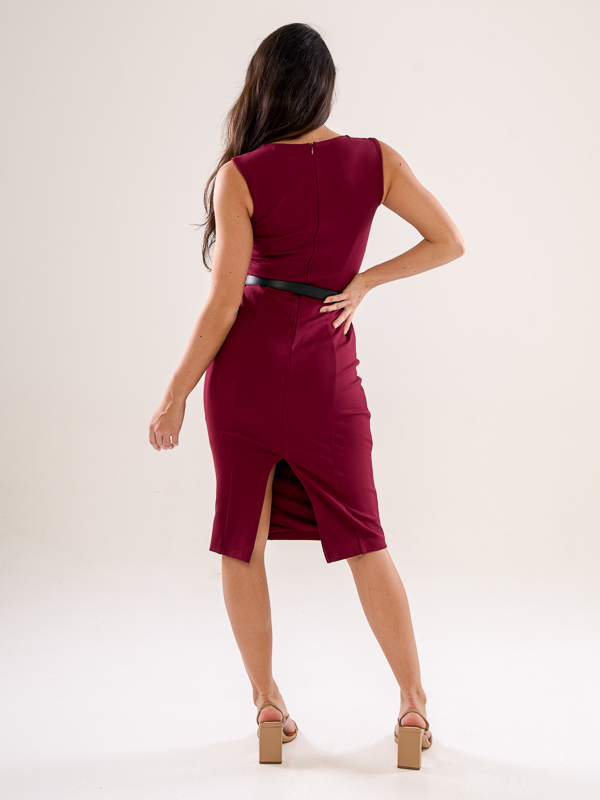 Bodycon Dress With Belt